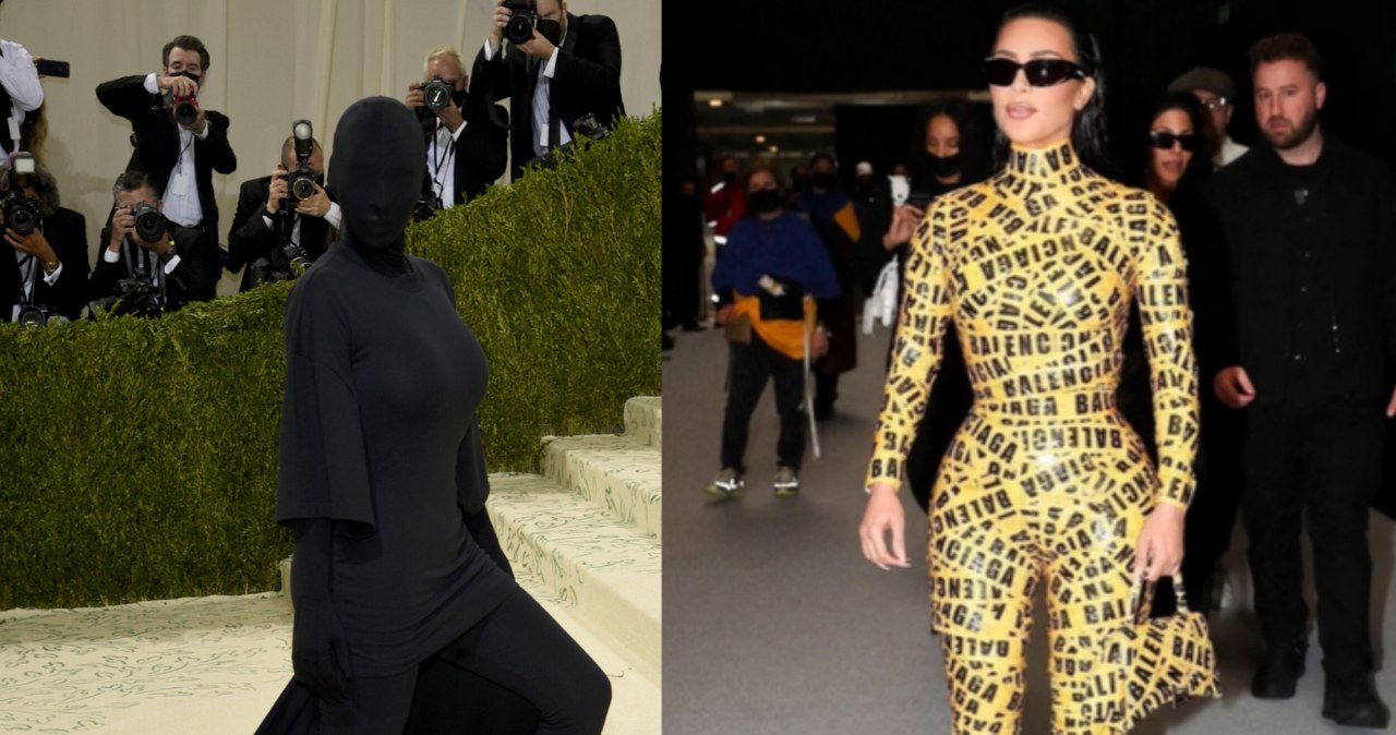 Kim Kardashian na Met Gali 2021 i pokazie Balenciaga 2022 https://www.tiktok.com/@ruunway /East News