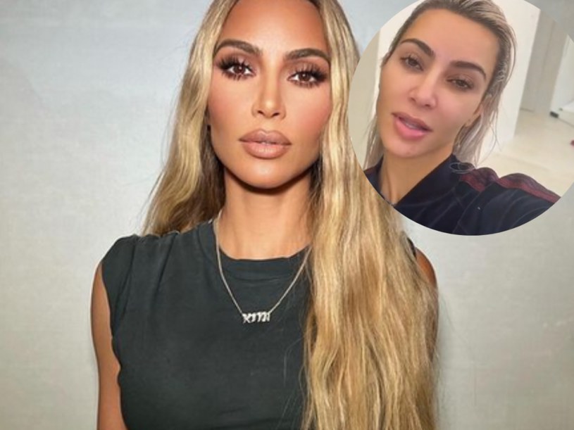 Kim Kardashian w naturalnej wersji. Bez doczepów, filtrów i makijażu nie przypomina siebie /@kimkardashian /Instagram