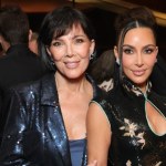 Yves Saint Laurent Kim Kardashian w sukni z kolekcji Toma Forda. Kris Jenner wybrała granat i blask