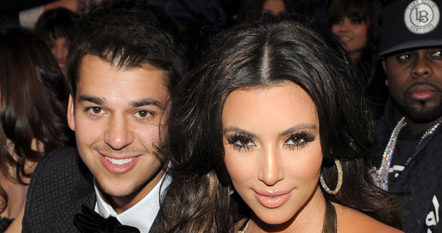 Kim Kardashian z bratem /Larry Busacca /Getty Images