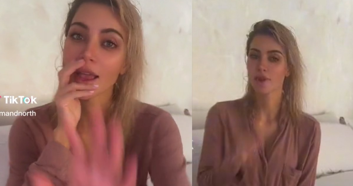 Kim Kardashian zaszokowała fanów swoim naturalnym wyglądem /@kimandnorth /TikTok