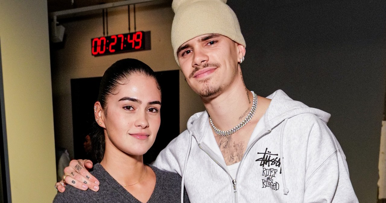 Kim Turnbull i Romeo Beckham /Dave Benett /Getty Images