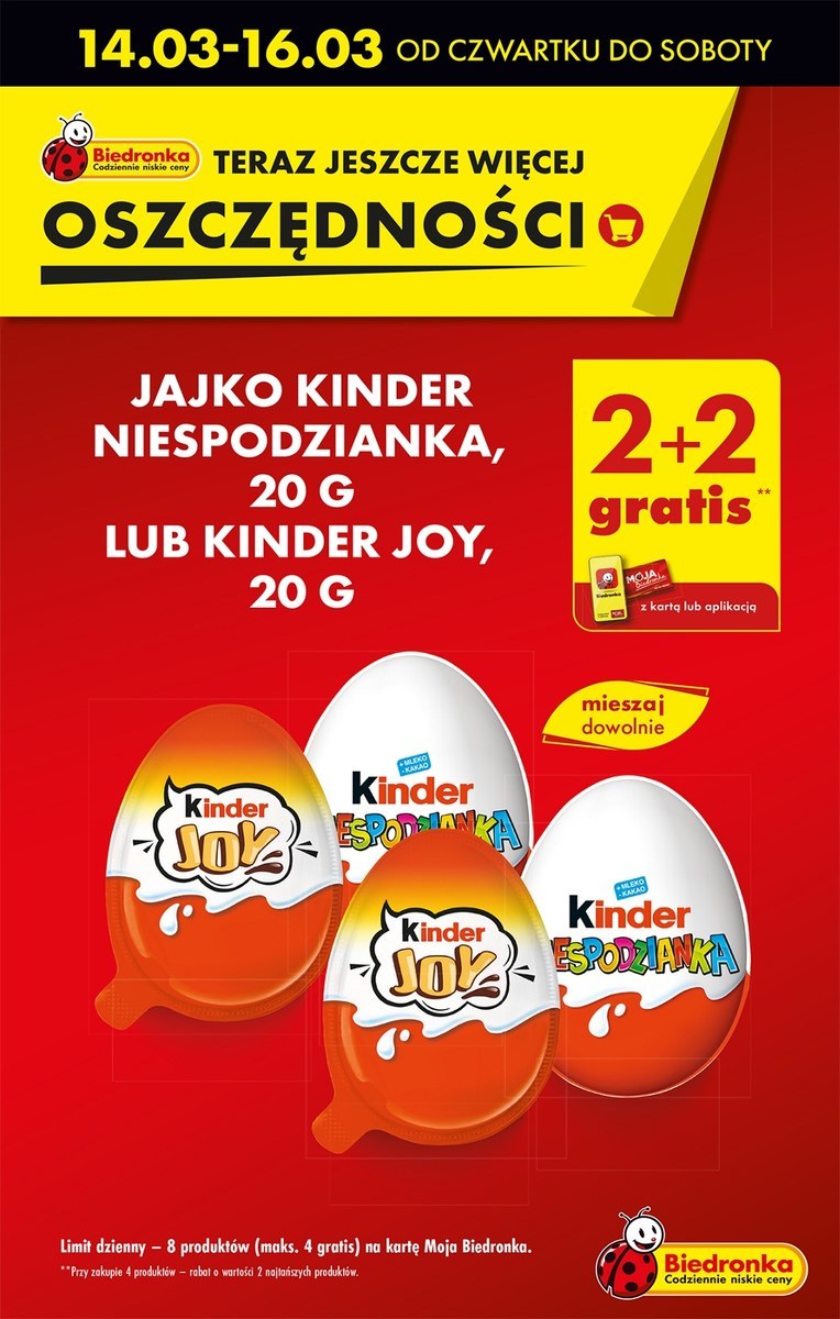 Odbierz swoje darmowe jajka Kinder w Biedronce. Promocja tylko do ...