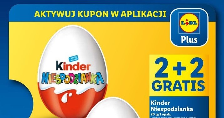 Kinder niespodzianka 2 + 2 gratis w Lidlu! /Lidl /INTERIA.PL