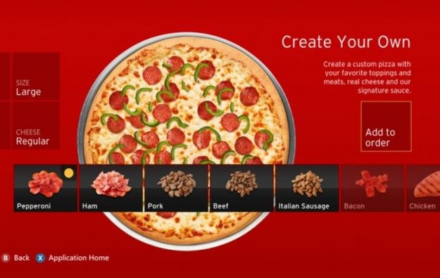 Kinect Pizza Hut /materiały prasowe