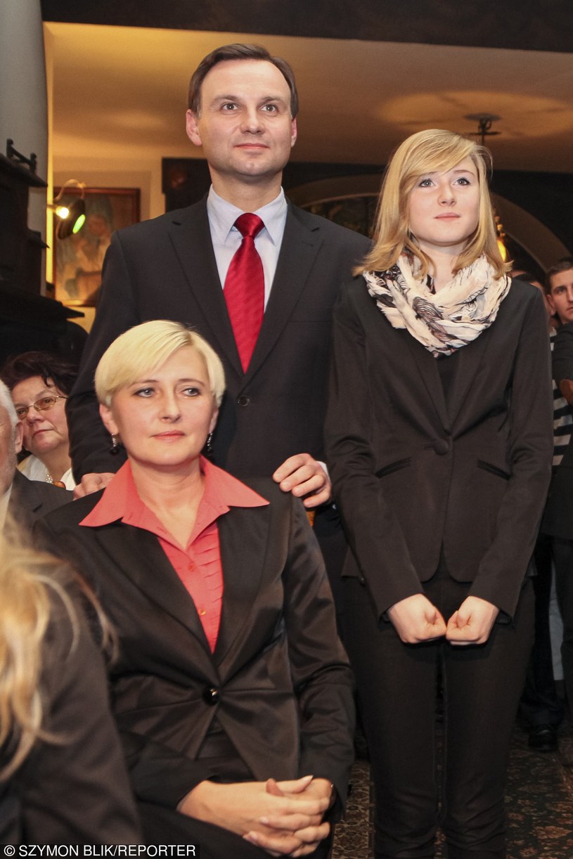 Kinga Duda z tatą Andrzejem i mamą Agatą /Szymon Blik /Reporter