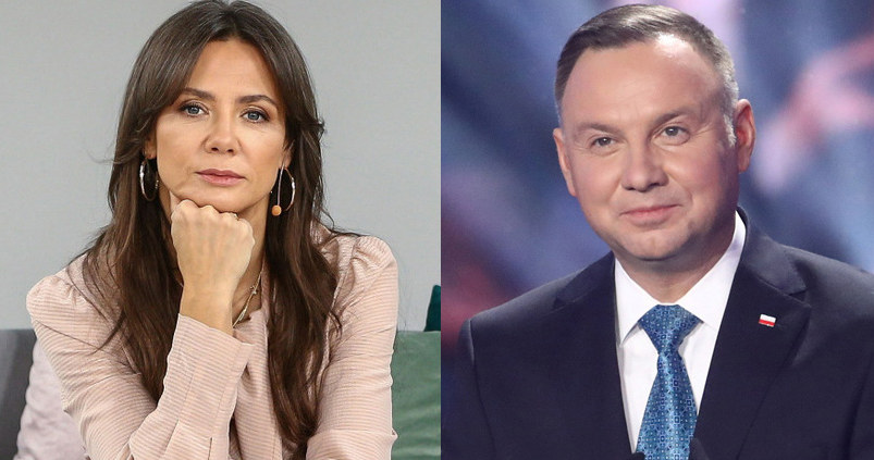 Kinga Rusin, Andrzej Duda, fot. Piotr Molecki /Kamil Piklikiewicz /East News