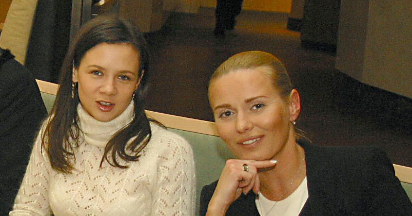 Kinga Rusin i Hanna Lis, zdjęcie archiwalne z 2003 roku /Rafał Maciąga /Agencja FORUM