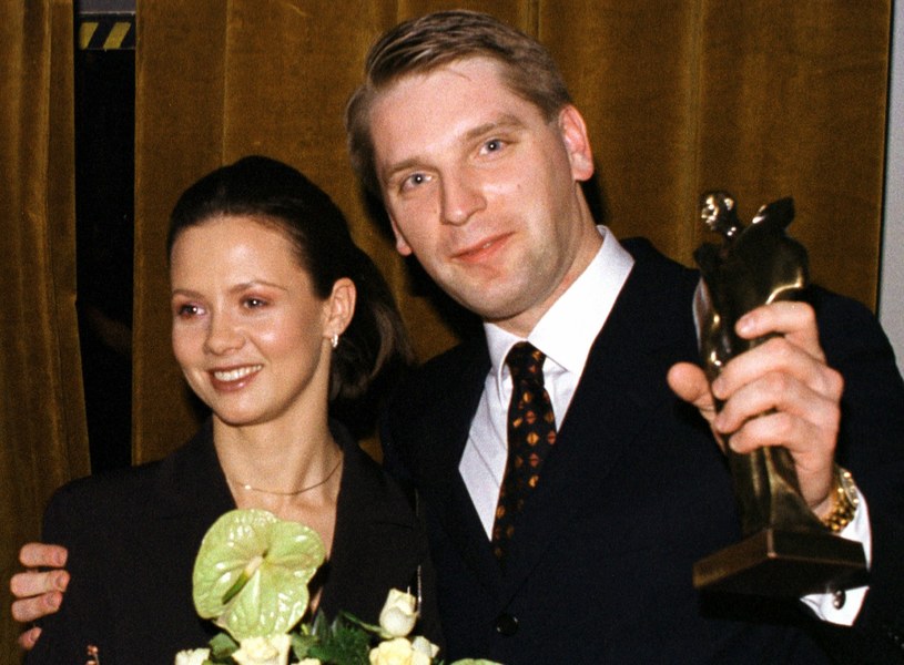 Kinga Rusin i Tomasz Lis (1999 r.) /Adam Chełstowski /Agencja FORUM