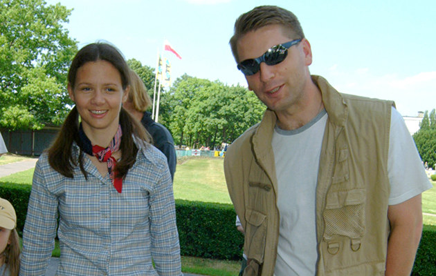Kinga Rusin i Tomasz Lis, 2002 rok /Mikulski /AKPA