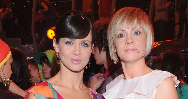 Kinga Rusin i Weronika Marczuk w 2008 roku. Fot. Adam Kępiński &nbsp; /MWMedia