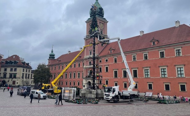 "Kingsajz" w Warszawie? Nie, to świąteczne iluminacje i największa w Polsce choinka