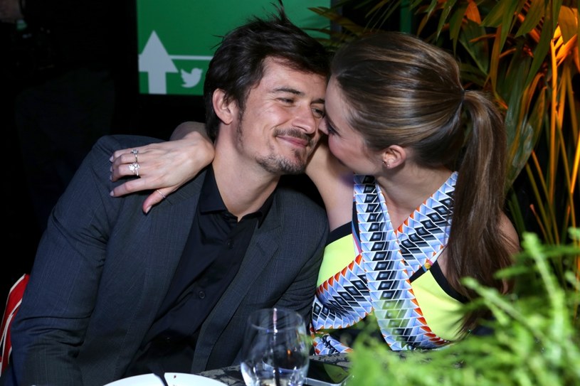 Kiranda Kerr i Orlando Bloom - zdjęcie z lutego 2013 roku /Getty Images