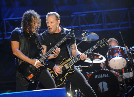 Kirk Hammett i James Hetfield (Metallica) - fot. Jeff Gentner /Getty Images/Flash Press Media