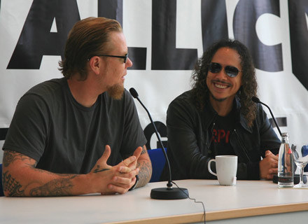 Kirk Hammett (z prawej) chciał być przede wszystkim lojalny wobec Jamesa Hetfielda - fot. Piotr Busz /Universal Music Polska