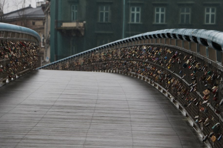 Kładka o. Bernatka w Krakowie /Józef Polewka /RMF FM