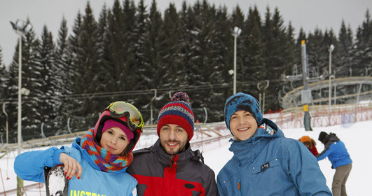 Klaudia Halejcio, Błażej Michalski i Krzysztof Kwiatkowski /Telus /AKPA