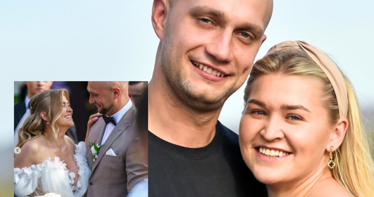 Klaudia i Valentyn z "Rolnika" już po ślubie /Instagram @rolnikszukazonytvp /AKPA