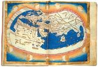 Klaudisz Ptolemeusz, mapa Ekumeny z Geographiké hyphégesis, 1467 /Encyklopedia Internautica