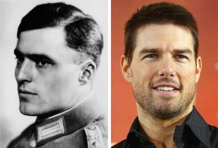 Klaus von Stauffenberg i Tom Cruise /AFP