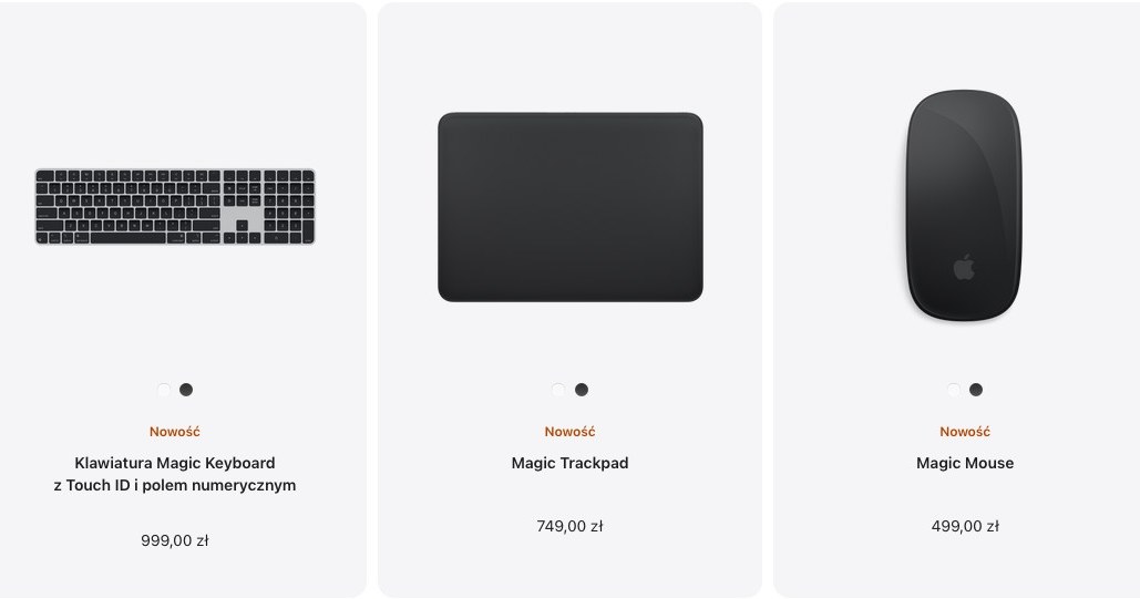 Klawiatura Magic Keyboard, gładzik Magic Trackpad i mysz Magic Mouse teraz z USB C. /Apple /materiały prasowe