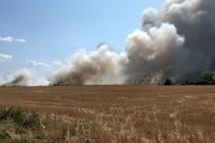 Kłęby dymu nad Wrocławiem