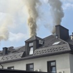 Kłęby dymu w Starachowicach. Pożar hotelu