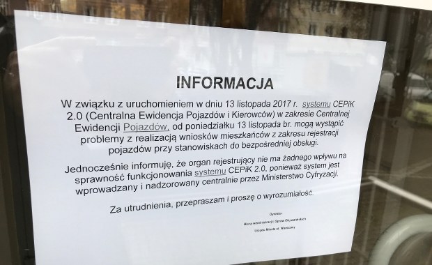 Kłopoty z CEPiK 2.0: "Aż system się ustabilizuje". Czyli kiedy? 