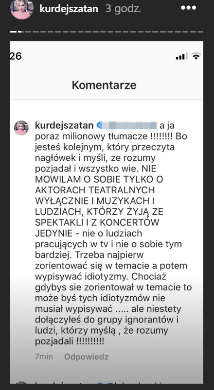 Kłótnia Basi Kurdej-Szatan /Instagram/@kurdejszatan  /Instagram