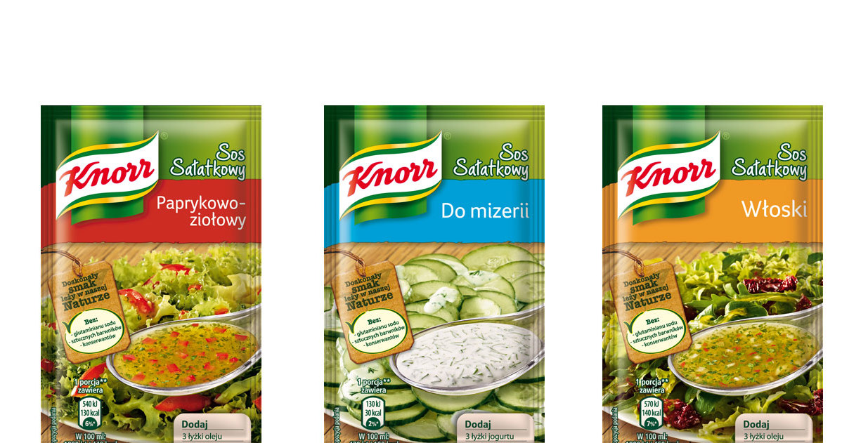 Knorr: Sosy sałatkowe /materiały prasowe