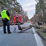 Kobielice: Wypadek cysterny i osobówki. Interweniował śmigłowiec LPR