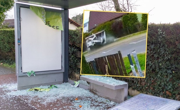 Kobieta wjechała w przystanek autobusowy. Zbadano ją alkomatem