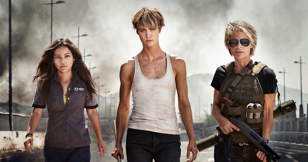 Kobiety do akcji! Natalia Reyes, Mackenzie Davis i Linda Hamilton /materiały prasowe