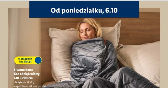 Koc obciążeniowy Livarno home w Lidlu /Lidl