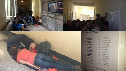 Koce i śpiwory, czyli 12 godzin w kolejce po wiedzę na krakowskiej uczelni