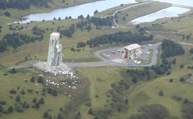 Kodiak Launch Facility po eksplozji /materiały prasowe