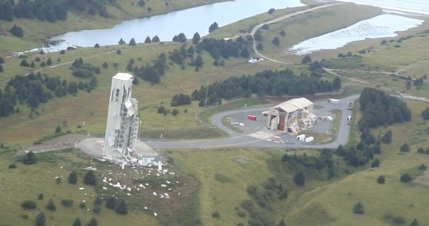 Kodiak Launch Facility po eksplozji /materiały prasowe