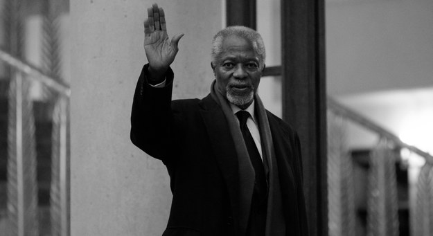 Kofi Annan /YOAN VALAT  /PAP/EPA