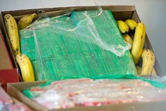 Kokainowa kontrabanda w pudełkach z bananami