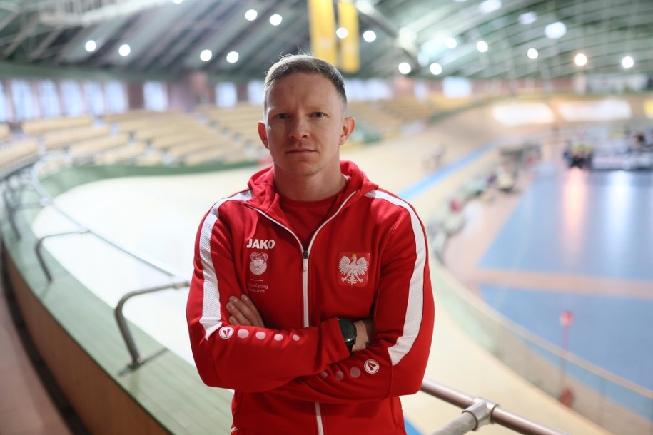 Kolarz torowy Rafał Sarnecki /	Leszek Szymański   /PAP