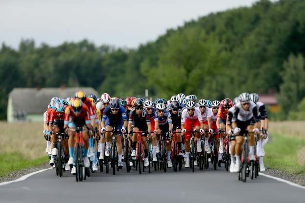 Kolarze na trasie Tour de Pologne /Zbigniew Meissner /PAP