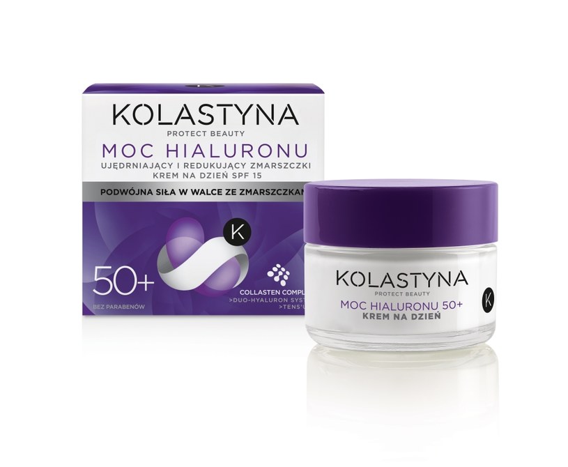 KOLASTYNA Moc Hialuronu 50+_krem na dzien SPF15 /materiały prasowe