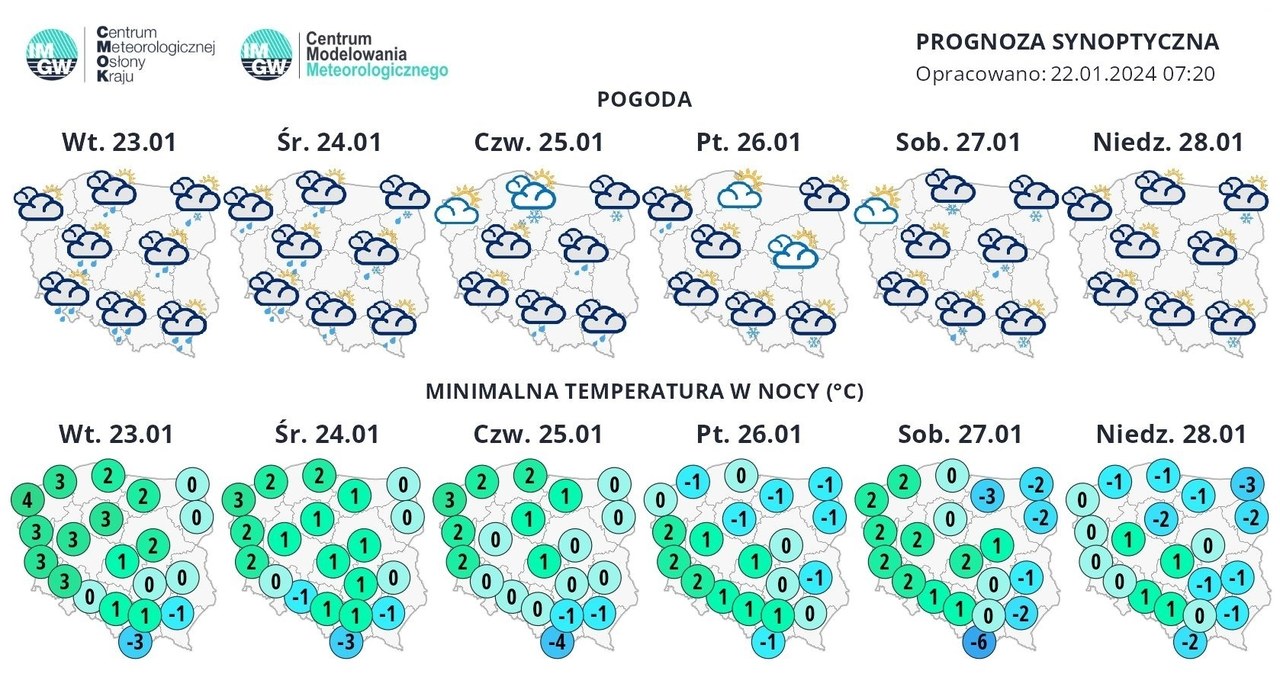 Kolejne dni będą mokre i wietrzne. W piątek nieco się uspokoi, jednak w weekend aura znów się pogorszy /IMGW /