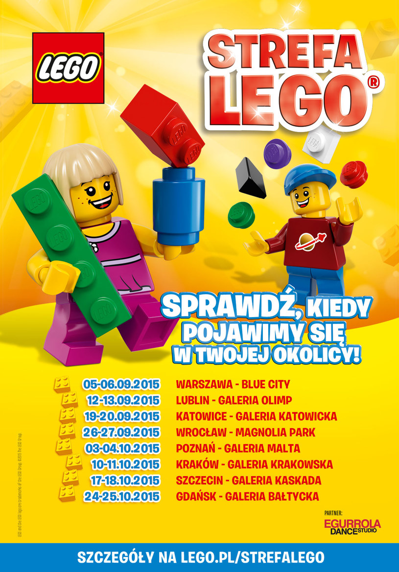 Kolejne eventy Strefa LEGO odbędą się we wrześniu i październiku w 7 innych miastach w Polsce. /materiały prasowe