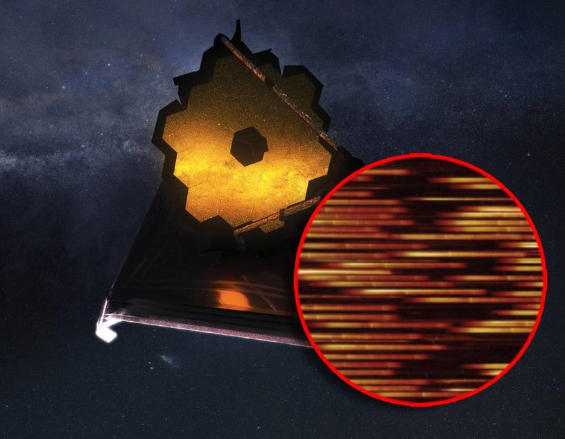 Kolejne z testowych zdjęć Teleskopu Kosmicznego Jamesa Webba ujrzało światło dzienne. /NASA, ESA, CSA, NIRSpec Team, Adriana Manrique Gutierrez /NASA