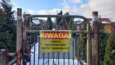 Kolejne zapadlisko na ogródkach działkowych w Trzebini 