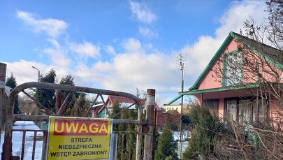 Kolejne zapadlisko na ogródkach działkowych w Trzebini