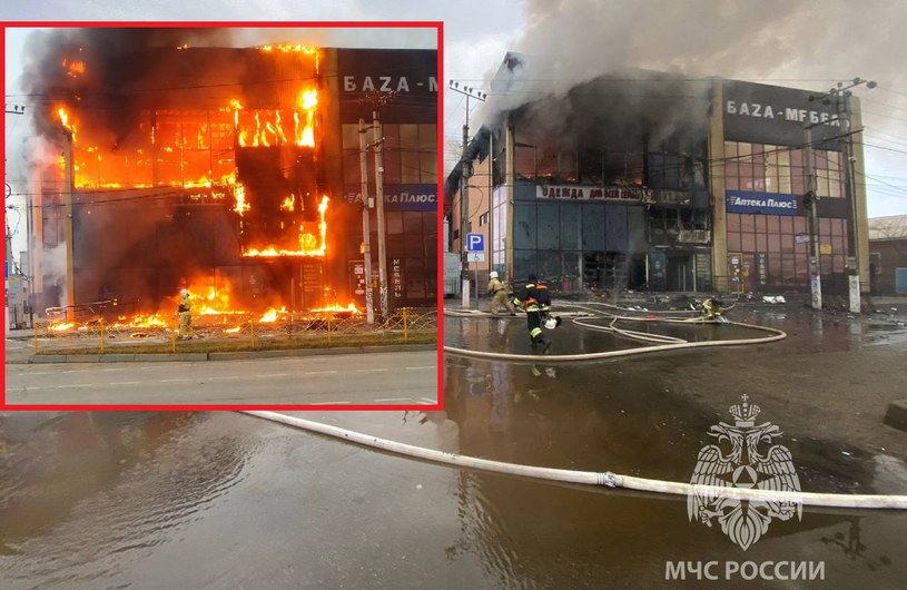 Kolejny pożar w Rosji. Tym razem padło na centrum handlowe