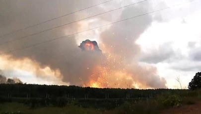 Kolejny wybuchy na Syberii. Piorun uderzył w platformy z amunicją