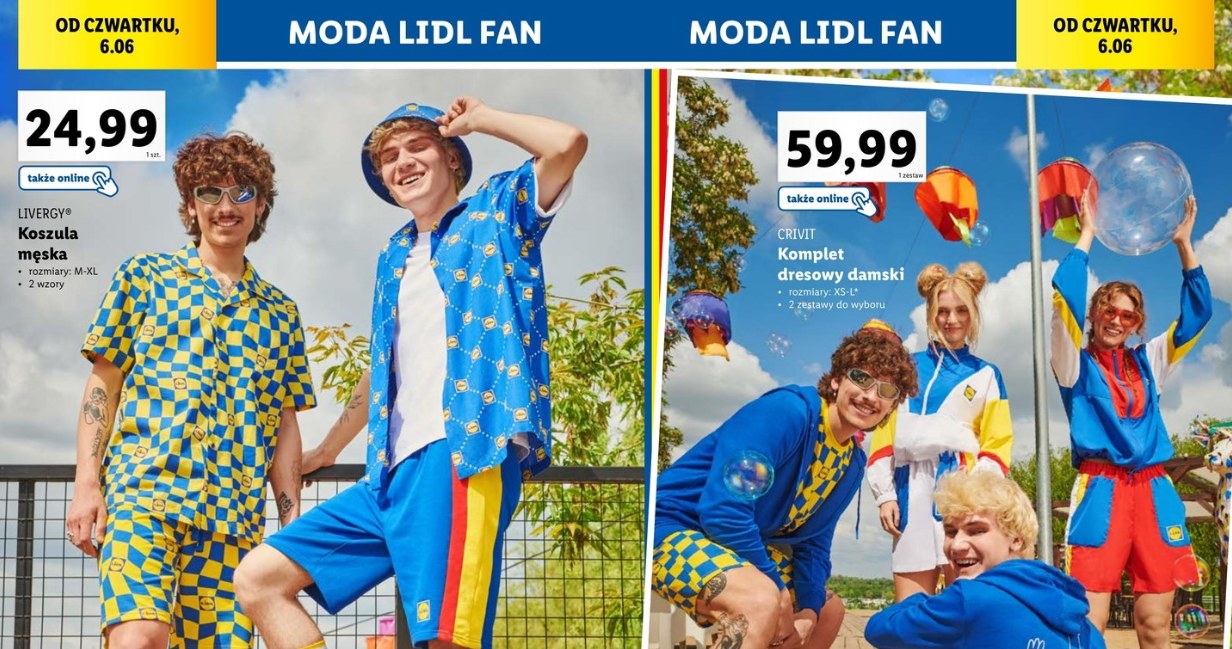 Kolekcja Lidla jest w utrzymana w stylu lat 80. /Lidl /INTERIA.PL